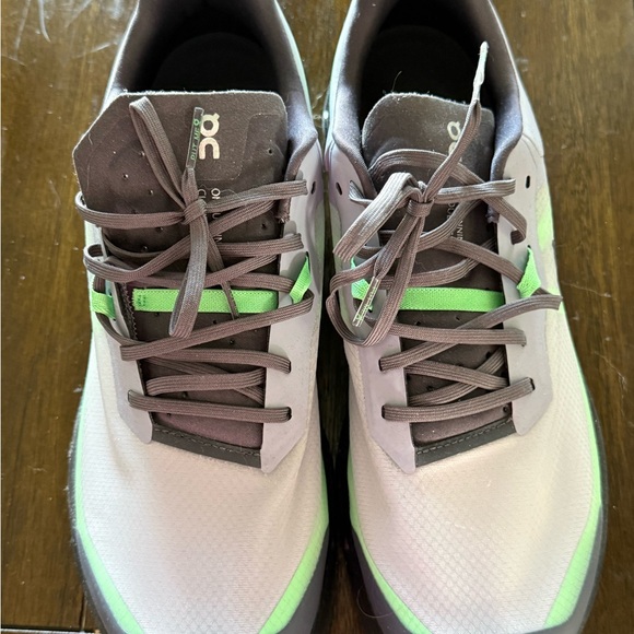 On Running Men's Athletic Shoes - Gray and Neon Green - Picture 3 of 4